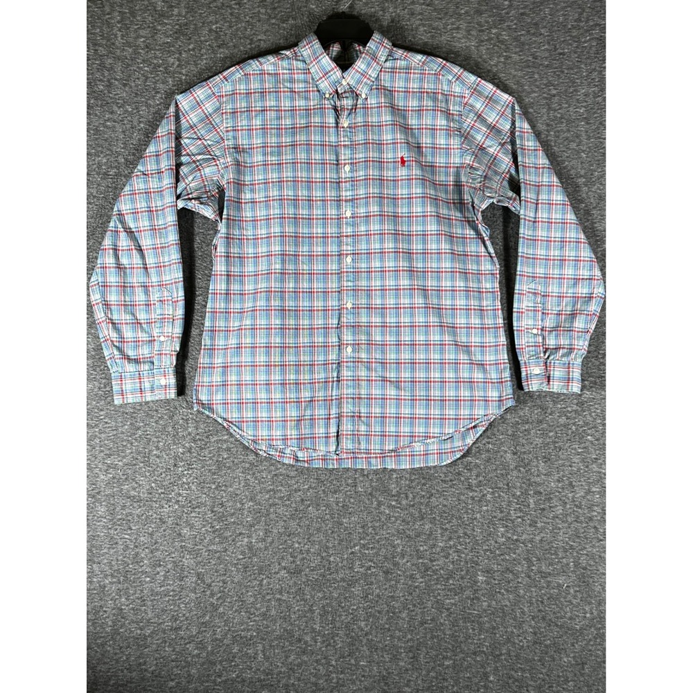 Ralph Lauren Mens XL Classic Fit Plaid Button Down Shirt Multi Color Long Sleeve